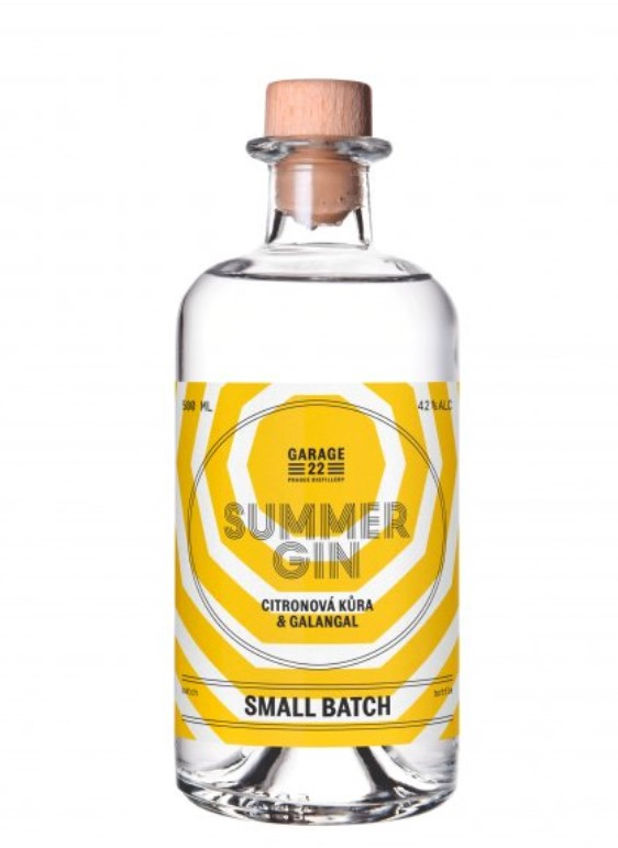 Gin – Garage22 – “Summer Gin” mit Zitrusschalen und Galgant – 500 ml, 42 % alk.