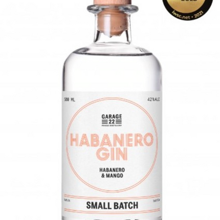 Gin – Garage22 -“Habanero Gin”mit Habanero Peppers & Mango – 500 ml, 42 % alk