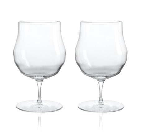 Lot de 2 verres à bière 400 ml en cristal - Kvetna 1794