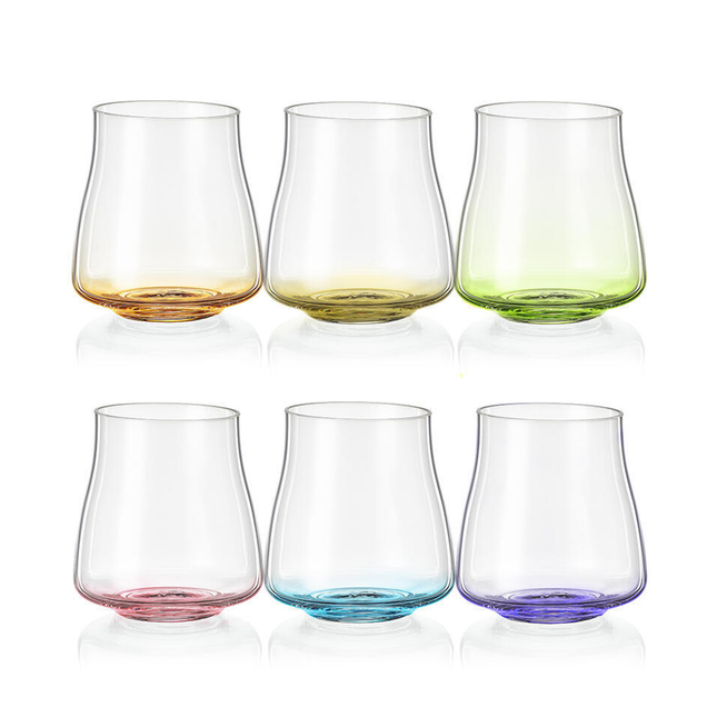 Bohemia Crystal Tumblers Rainbow Fresh 350 ml (set of 6)