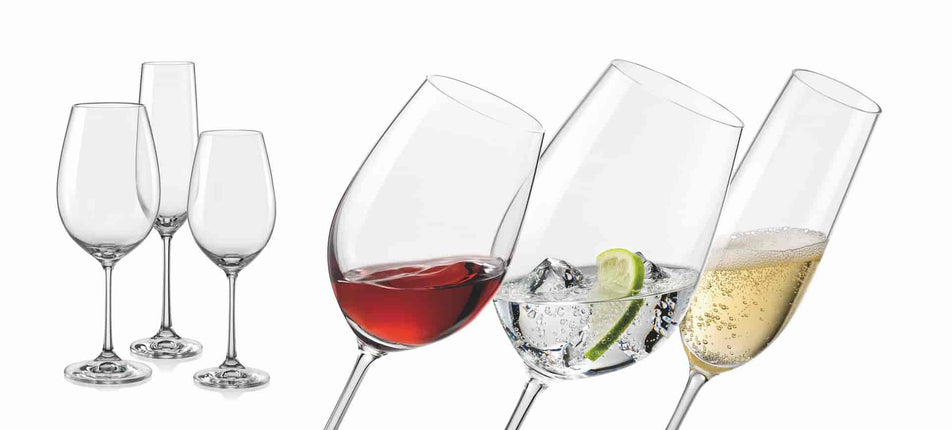 Bohemia Crystal Weingläser-Set Viola (190/350/550 ml)