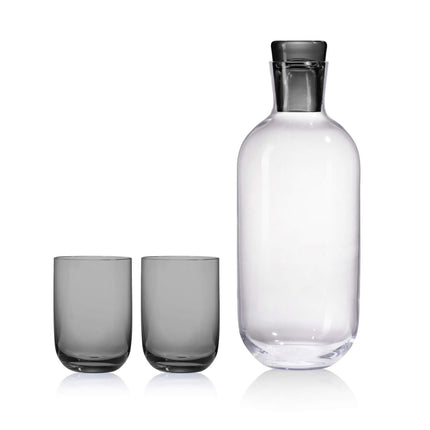 Kvetna 1794 Vial Smoke Set mit zwei Wassergläsern und Glasflasche