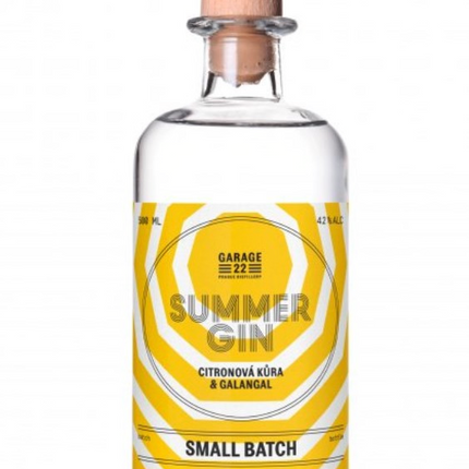 Gin – Garage22 – “Summer Gin” avec des écorces d'agrumes et du galanga – 500 ml, 42 % d'alcool