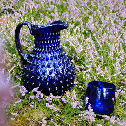 Kvetna 1794 - Carafe Polka Dot - Bleu foncé - 2000 ml