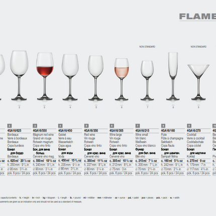 Bohemia Crystal Wine Glass Flamenco 350 ml (set of 6)