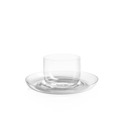 Kvetna 1794 Tasse mit Untertasse Drop Espresso 114 ml – Kristall