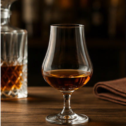 Bohemia Crystal Cognacglas Serious Gentleman 150 ml mit Rum oder Cognac an der Bar