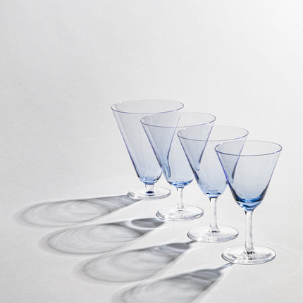 Kvetna 1794 Trinkglas Fuchs 270 ml – Hellblau / Kristall