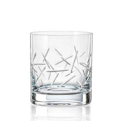 Bohemia Crystal Whisky Glas “Barline” 280ml – polierter Schliff
